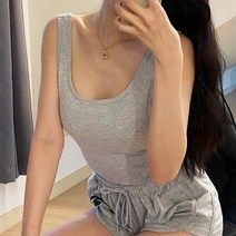 스키니어 [fn071] 백 포인트 크로스 슬리브리스 (캡내장)
