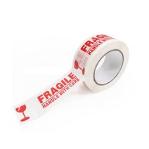 영문 파손주의 박스 테이프 FRAGILE TAPE 택배 배송 해외 파손주의, 1개