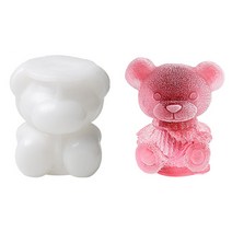 삼천리 무궁화 실리콘 얼음 몰드 자체 제작 곰돌이와 꽃 모양의 얼음