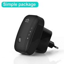 무선 라우터 와이파이 공유기 무선 리피터 범위 확장기 라우터 신호 증폭기 부스터 액세스 포인트, 영국 플러그, 심플한 박스 블랙