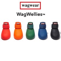 와그웨어 강아지 헌터 부츠 양말 레깅스 방수 신발 5종 (WagWear), 블랙 XXS