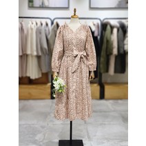 써스데이아일랜드 T218MOP236W 패턴물 기모 원피스(1281415)