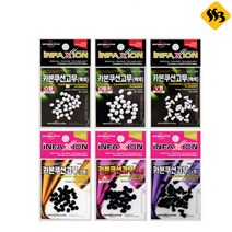 인팩션 카본쿠션고무 O형 V형 3가지 타입, 흑색 O형 대