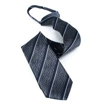 스트라이프그레이사선색자동지퍼넥타이 FO9+U4P 2색 S051A8B