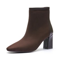 엘칸토 인텐스 여성 소프트 스웨이드 앵클부츠 7cm