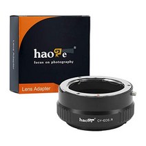 Haoge 수동 렌즈 마운트 어댑터 Contax Yashica C Y CY 렌즈에서 Canon EOS R과 같은 Canon RF 마운트 카메라 용