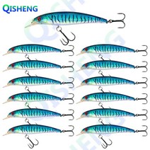 [QISHENG] 내장 홀로그램 필름 미노우 슬로우 플로팅 배스 쉘로우, 110mm-13.8g, LHW-8#