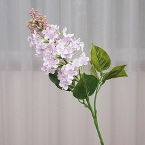 홈데코 라일락 가지 실크 인공 꽃 가정 장식 흰색 방 십대 결혼 결혼식 신제품, 2.light purple