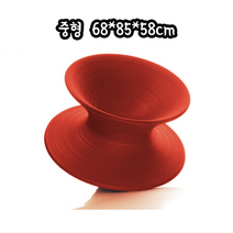 마지스 스펀체어 스펀의자 360도 오뚜기 인테리어의자 에그의자 휴식의자 캐주얼 의자, 68x85x58 레드 [중형] D