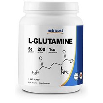Nutricost L-Glutamine Powder 뉴트리코스트 엘글루타민 파우더 1kg, 1, 1개