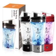 빙빙 쉐이크 전동텀블러 자동 믹스 텀블러 450ml - 2023968EA, 쿠팡 전동 텀블러-레드