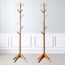 하이목스 [무료배송]원목스탠드옷걸이(사각다리) 행거, 내츄럴