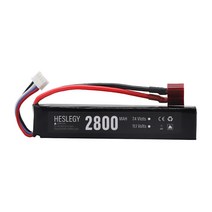 워터 건 리포 배터리 3S 11.1V 2800mAh 40C 미니 에어소프트 BB 에어 피스톨 전동 토이건 부품 3S 배터리 T 플러그 포함, 01 1PCS