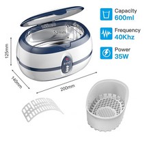 GTSONIC-초음파 클리너 목욕 타이머 600ML 43kHz 쥬얼리 부품 안경 매니큐어 스톤 커터 치과 면도기 브러, 02 VGT-800_01 미국