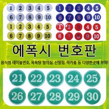 숫자스티커 테이블번호 번호 스티커 에폭시표지판 번호판 락카번호 스티커 음식점 식탁 번호 목욕탕 탈의실 신발장 번호 등으로 다양하게 사용하능한 숫자 스티커 입니다., F5000-BK (검정), 191~200