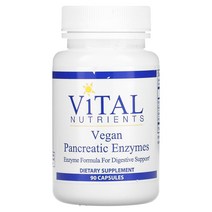 Vital Nutrients 비건 췌장 효소 캡슐 90정