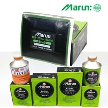 타이어패치 노쥬브접착제 풀 펑크수리 빵구키트 MR 일제 MARUNI 래디얼패치 GNR-25 타이어용 노쥬브패치 119X133mm 10pcs 1box