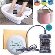 발족욕기 족욕통 마사지 ionic detox foot bath aqua cell spa, au 플러그, 쇼로