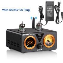AIYIMA T9 PRO HiFi 블루투스 튜브 앰프 스테레오 파워 앰프 USB DAC 동축 OPT 가정용 오디오 앰프 VU 미터 앰프 100Wx2, 07 T9 PRO 24V US