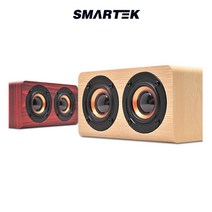 다기능 MP3 AUX 충전식 블루투스 v5.0 스피커 l 케이블 포함 한국어 지원, 브라운 STBT-WS100