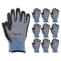 코텍워크 NBR LATEX 코팅 작업용 장갑 10켤레 대형(L), L, 10개