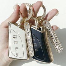 루루형제 차 키케이스 스마트 TPU 키커버 키홀더 자동차 키링 렉서스 ES300H LS500H, 키케이스+번호키링+가죽스트랩+가죽리본키링, AL-03, 딥레드