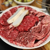 캠핑 소고기 모둠 800g 갈비살+살치살+부채살+우삼겹 각 200g 소분포장