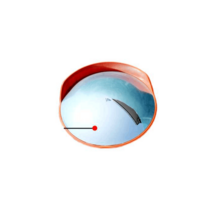 실내반사경 주차장 스텐 사각 안전 주차 도로안심거울, 100cm