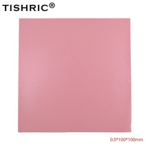 TISHRIC-100x100x1mm 방열판 CPU GPU 열 패드 1mm 전도성 실리콘 PC 팬 히트 싱크 페이스트 접착제 냉각 쿨러, [01] no cut