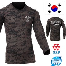 국산 어택존 쿨론 백마 ROKA 로카티 긴팔 티셔츠(블랙 디지털) 티셔츠
