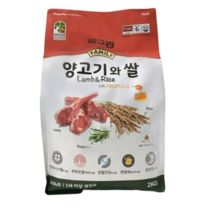 도그랑 어덜트 양고기와 쌀 훼미리 건식사료, 양고기, 2kg, 5개