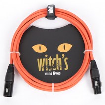 [프리버드] 위치스 Witchs 마이크케이블 Nine Lives, [02]Orange-3m
