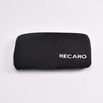 허리 쿠션 자동차 스타일 Jdm RECARO 신부 머리 받침 튜닝 패드 자수 범용 쿠션 버킷 시트 레이싱, 02 lumbar pad Black