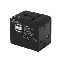 해외여행용 전원파워멀티코드 아답터 USB2포트 스마트폰충전지원 유럽 미국 호주 영국 독일 스위스 일본 프랑스 이태리 싱가폴 태국 전원플러그
