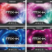 [티바] 에볼루션 MX-K / MX-K(H) / MX-K선수용 / MX-K(H)선수용 MXK 탁구러버, MX-K(H)(52.5도) 빨강2.1mm
