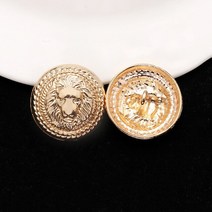 노인 호출기 호출벨 무선호출기 고급 의류 단추 금속 라운드 멀티 스타일 절묘한 복고풍 윈드브레이커 다목적 Diy 손 바느질 액세서리, [03] 3(5pcs), [03] 20mm