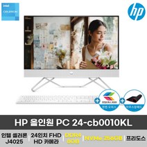 HP 올인원 PC 24-cb0010KL 일체형 PC 24인치 인강용 가성비 사무용 (8GB+256GB 변경), 16GB, NVMe 1TB