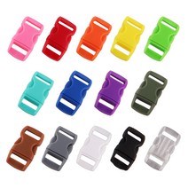 팔찌 만들기 플라스틱 버클 14color 가죽 인식 목걸이 DIY 매듭공예, 화이트
