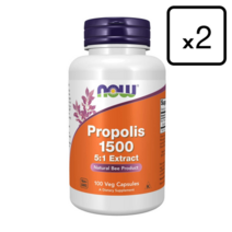 나우푸드 프로폴리스 플로폴리스 1500mg 미국 100 베지캡슐 2병 세트