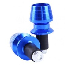 카본불혼바 자전거불혼바 드롭바 2pcs 알루미늄 합금 범용 오토바이 핸들 바 엔드 핸들, 푸른