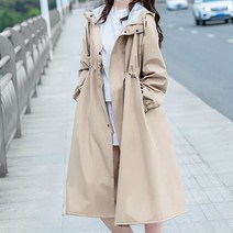 온업 여성 패션 레인코트 우비