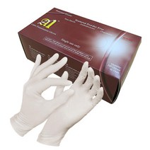 A1 라텍스 니트릴 일회용 장갑 의료 식품 위생장갑, A1 라텍스 장갑 아이보리, 100매, 중(M)