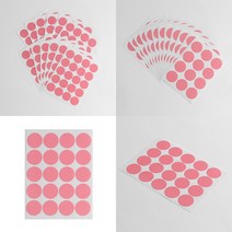 마트498 20MM 원형스티커 12P 핑크 칭찬스티커 문구 교회 사무실비품 라벨 유치원