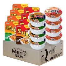 [메리박스] 컵라면세트 16개(육개장사발면4+김치사발면4+도시락4+김치도시락4), 1세트