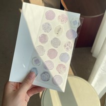 실링왁스 스티커/팬시스티커/바람 화재 페인트 인감 스티커 문학 미적 봉투 인감 스티커 손 계정 DIY 캔디 스티커 투명, 07.퍼플 계열 반투명 왁스 씰 스티커