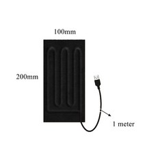 usb온열매트 포켓배드usb 캠핑용 차박5V USB 전기 난방 필름 패드 열 탄소 섬유 원적외선 히터 랩 애완 동, [01] 5V, 05 200x100mm_01 5V, 05 200x100mm_01 5V