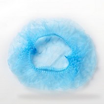 100개입 일회용 위생모자 비닐 헤어캡, 핑크