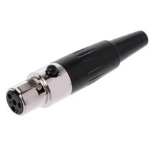 미니 XLR(2개) 캐논 커넥터 4p 플러그 잭 무선 마이크