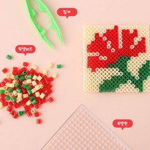 [아트랄라]픽셀비즈-카네이션컵받침만들기비즈공예미술수업, 단품