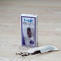 T-sac 실용적인 티필터 Size2(100매) 독일산 종이필터 티쌕, 단일속성